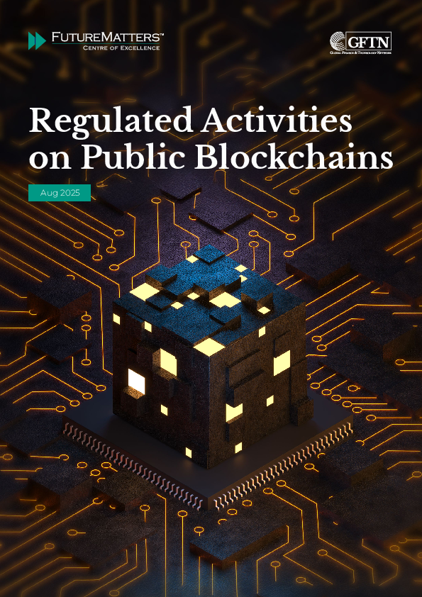 Regulated activities on public blockchains