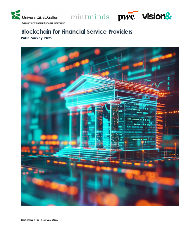 Pulse Survey 2025 Blockchain for financial service providers